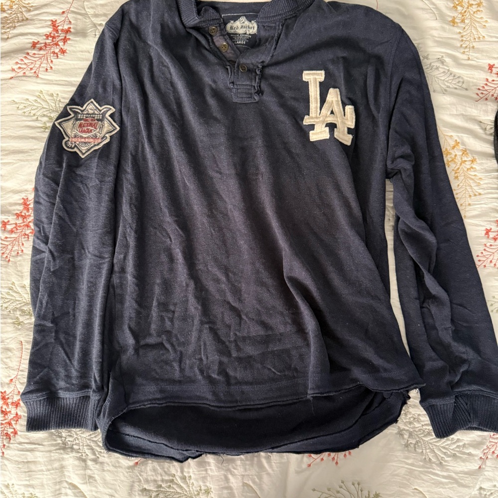 Blue long sleeve Dodgers  Men Large